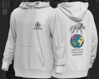 Sudadera con capucha Marcos 8:36, versículo cristiano, ajuste suave y cómodo