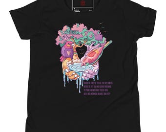 Camiseta cristiana para niños, Biblia Mateo 6:26, Gráfico de aves