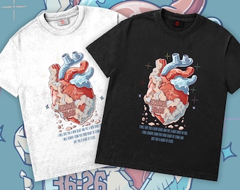 Camiseta con versículo bíblico de Ezequiel 36:26 - Diseño Corazón de Carne