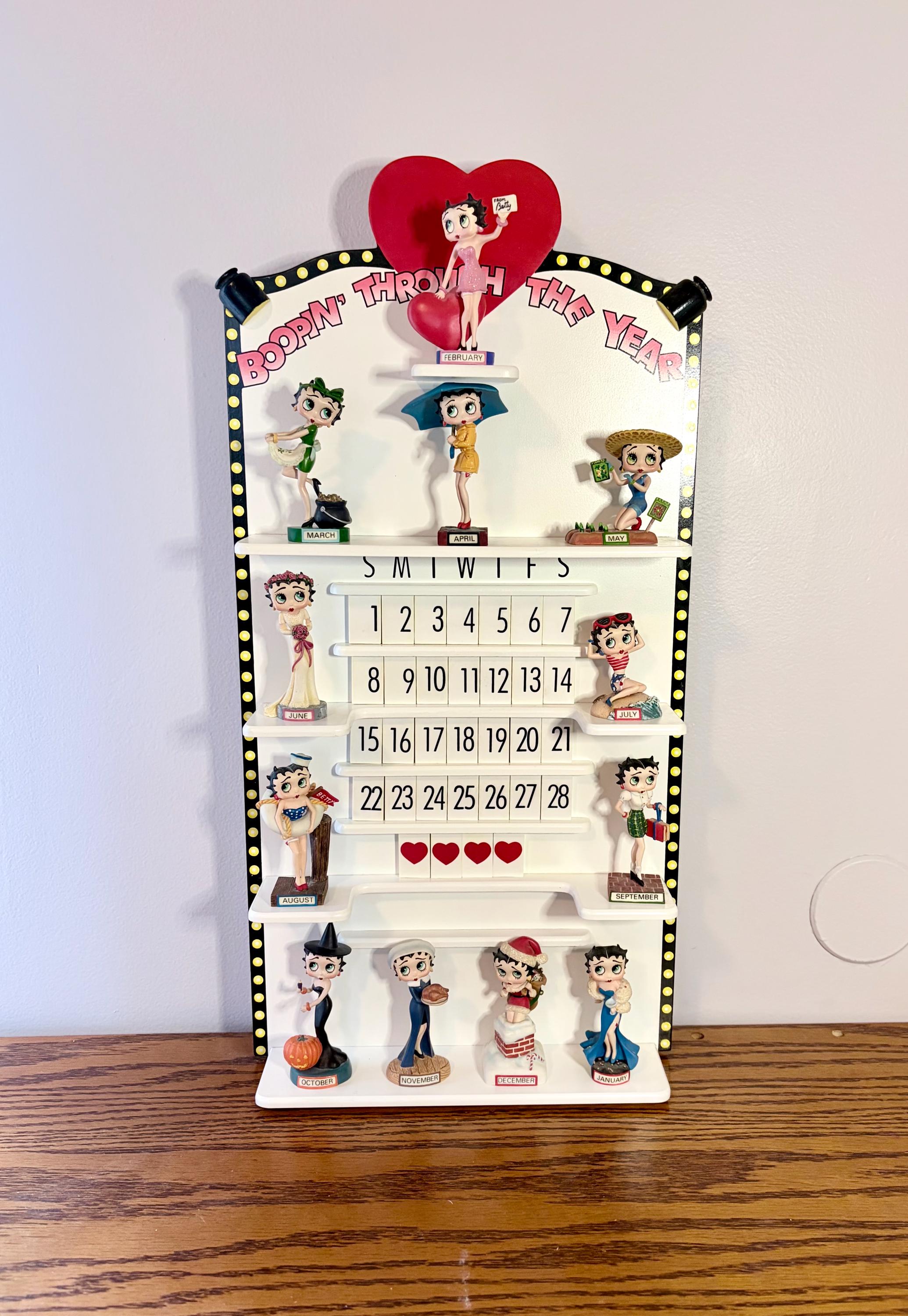 ダンバリーミント【BETTY BOOP】１年カレンダー  ベティ ブープ Vintage Betty Boop Perpetual Calendar - Boopin Through the Year