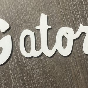 Archivos de corte láser de Word Art de 3 capas de los Florida Gators: plantilla SVG y LightBurn - Decoración deportiva universitaria imagen 9