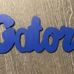 Archivos de corte láser de Word Art de 3 capas de los Florida Gators: plantilla SVG y LightBurn - Decoración deportiva universitaria imagen 8