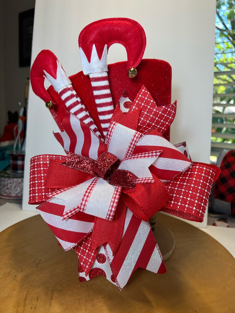 Red Large Top Hat Christmas Tree Topper/ Centerpiece With a Etsy