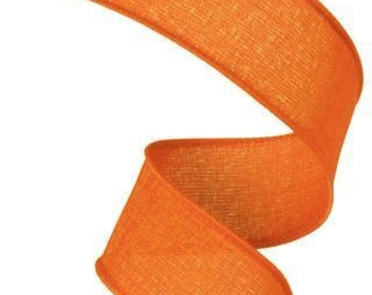 Orange Royal Burlap Wired Ribbon 1.5 "x 10 Yard Craft Ribbon RG127820