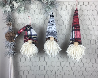 Pine Cone Gnome Hand Crafted Christmas Ornaments P5