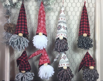 Pine Cone Gnome Hand Crafted Christmas Ornaments P2