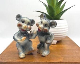 Vintage Bear Salt & Pepper Shakers