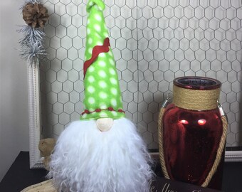 Gnome realizzato a mano con una barba di pelliccia di Alpaca