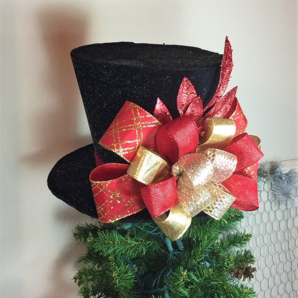 Top Hat Tree Topper Etsy