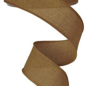 Tan Wired Royal Burlap Finished in a Matching Edge 1.5x10 Yd RG1278F2