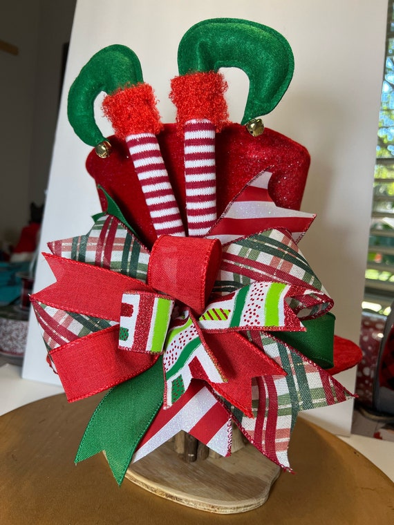 Red Large Top Hat Christmas Tree Topper/ Centerpiece With a Big