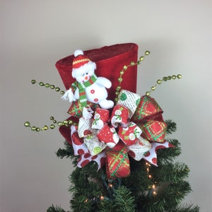 Snowman Top Hat Christmas Tree Topper