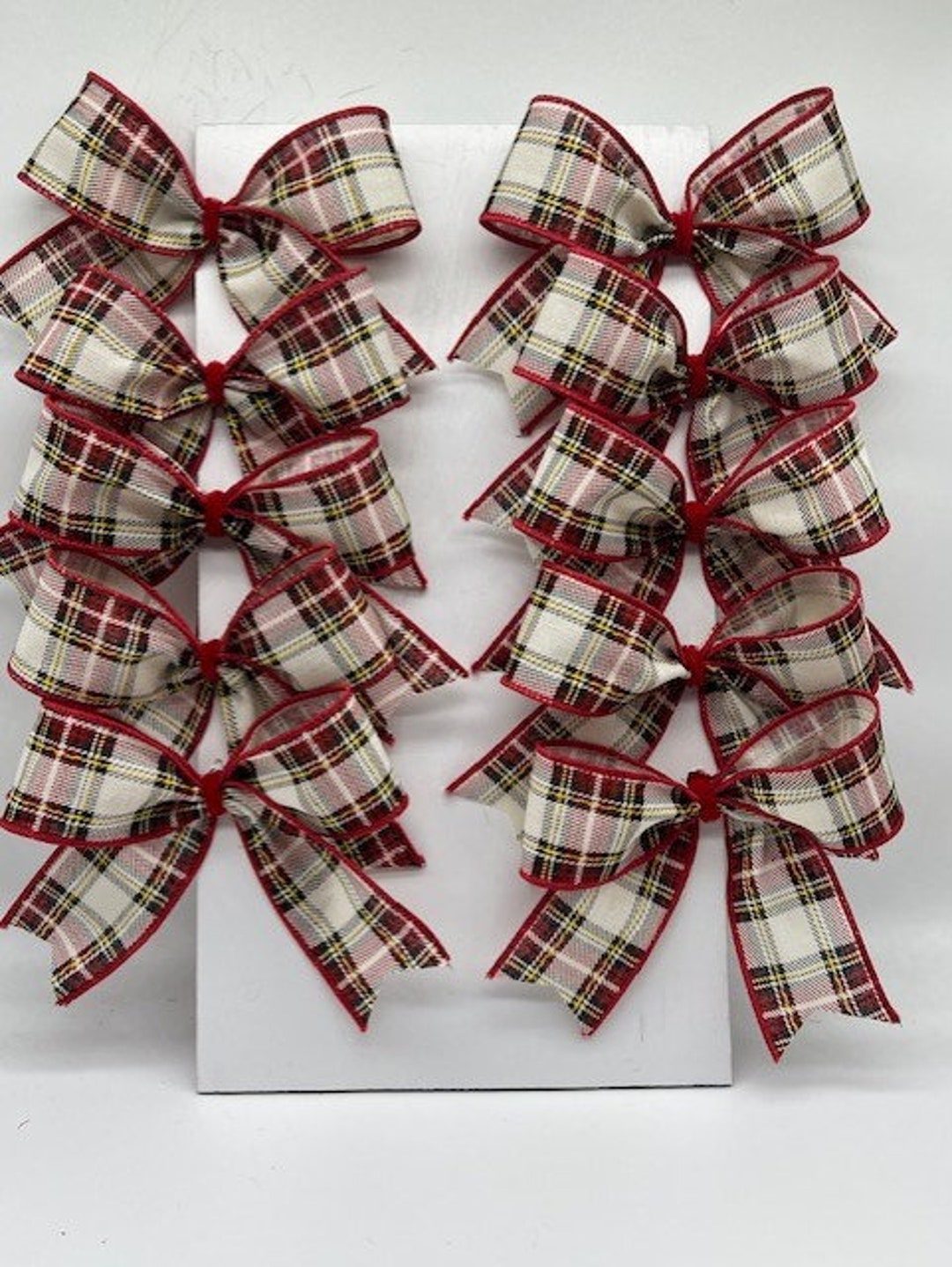12 Fiocchi Natalizi Rossi Glitterati In Tessuto Non Tessuto 15x15 Cm | Decorazioni Per Albero, Ghirlande E Regali