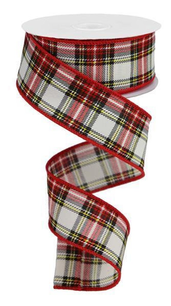 クリスマス リボン サンタ テーマ 赤 黒 白 チェック柄 ワイヤー リボン 赤いクリスマス リース リボン - Etsy 日本 バッファローチェック レッドブラックリボン - 4インチ x 50ヤード 有線エッジ 格子縞 クリスマスリボン リース 農家の装飾に