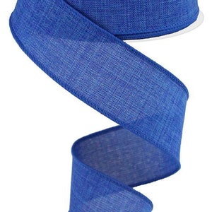 Royal Blue Wired Royal Burlap Ribbon 1.5&quot; x 10 Yard Roll RG127825