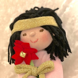 Angel Soft Sculpture Doll, Handmade Custom Plush by Halo Toys
