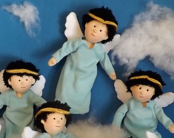 Angel Plushie Handmade 10 inch Guardian Angel~Angel Gift~Angel Cloth Dolls~Plush Toys~Christian Saints~Spiritual Get Well Present