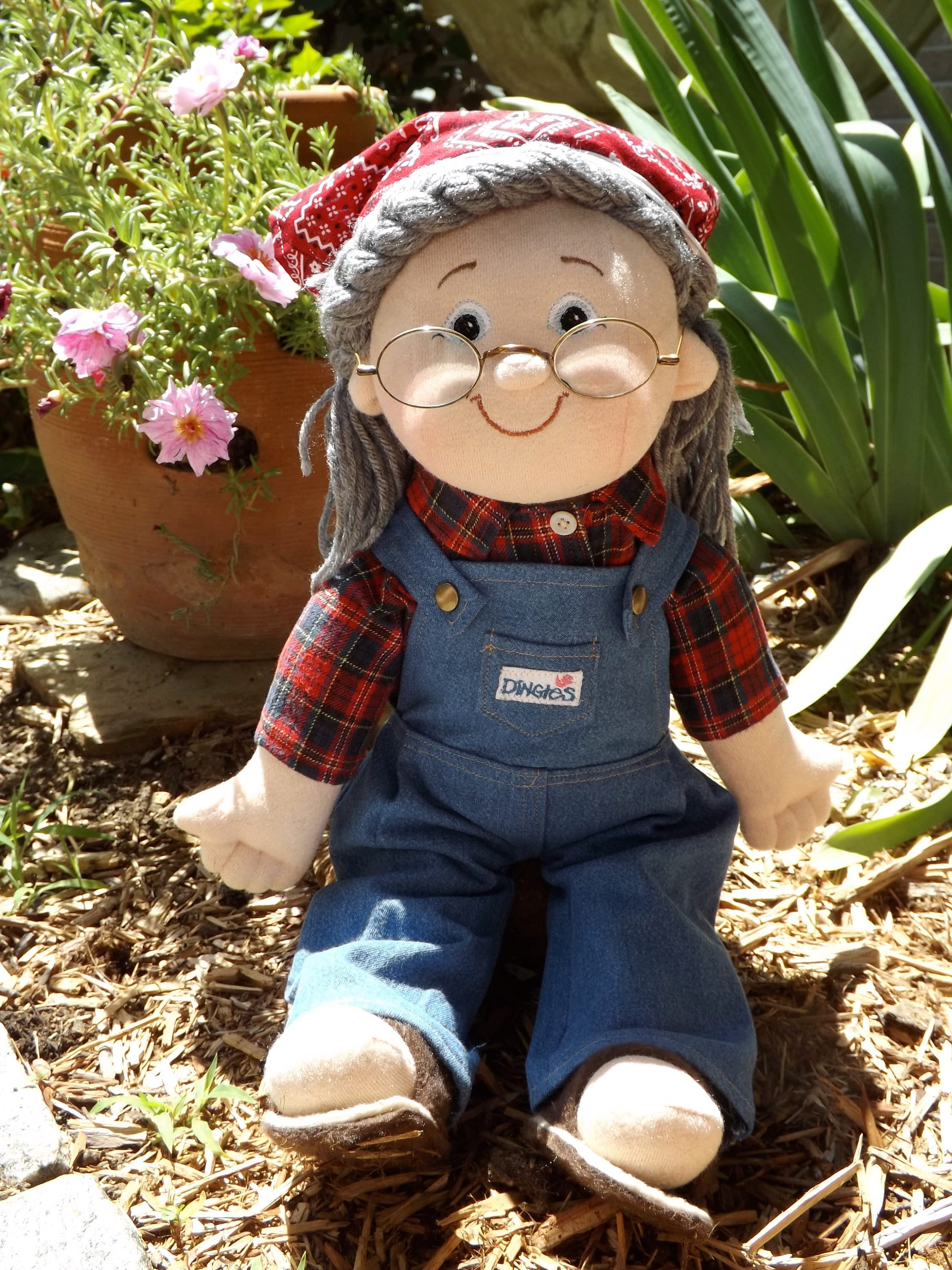 Grandmother Doll, Custom Handmade Plush Grandma, Grammy, Grams