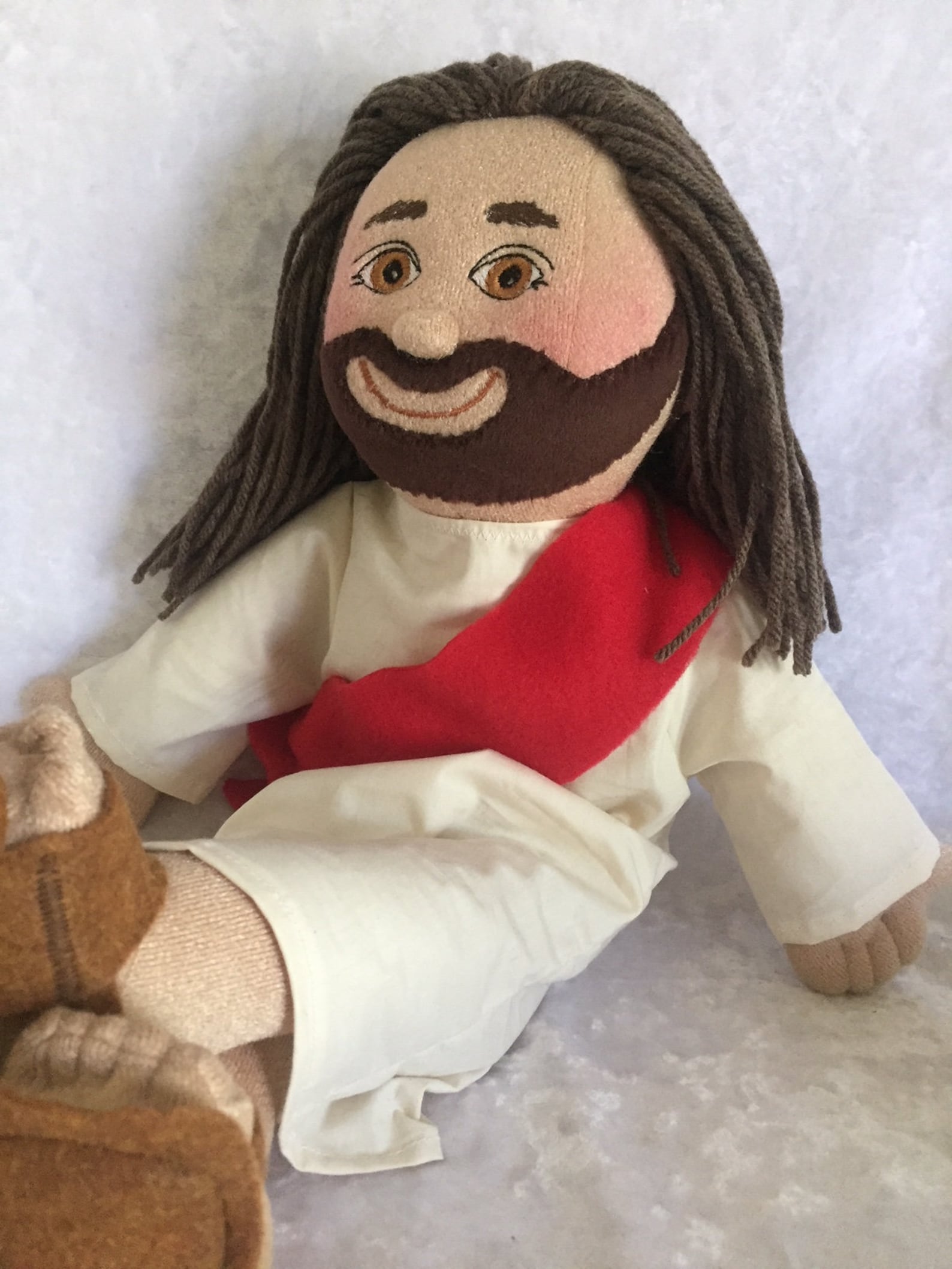 Plush Jesus Doll 20 Inch With Staffunique Handmade Cloth Etsy UK