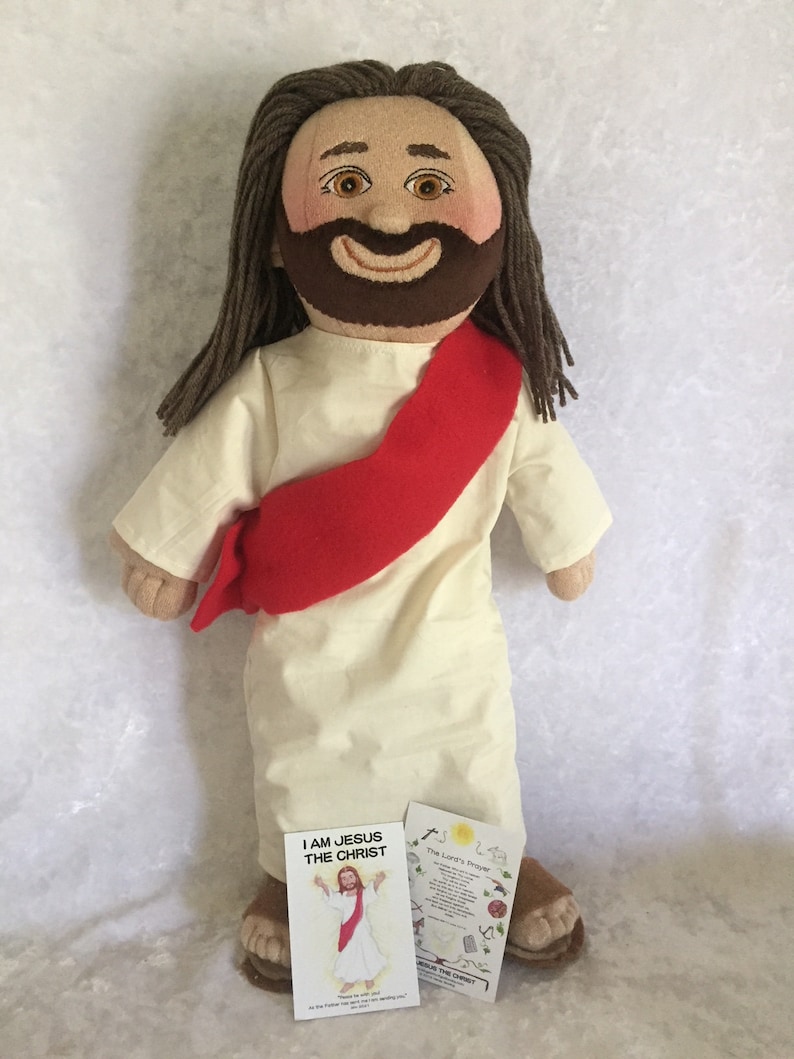 Plush Jesus Doll 20 Inch With Staffunique Handmade Cloth Etsy UK