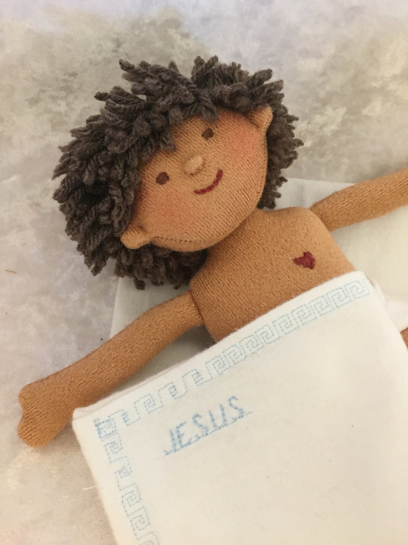 Infant Jesus Handmade Plush Doll With Embroidered Heart and Etsy New