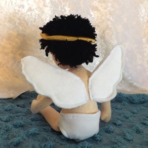 Angel Plushie Handmade 10 inch Guardian AngelAngel GiftAngel Cloth DollsPlush ToysChristian SaintsSpiritual Get Well Present image 4