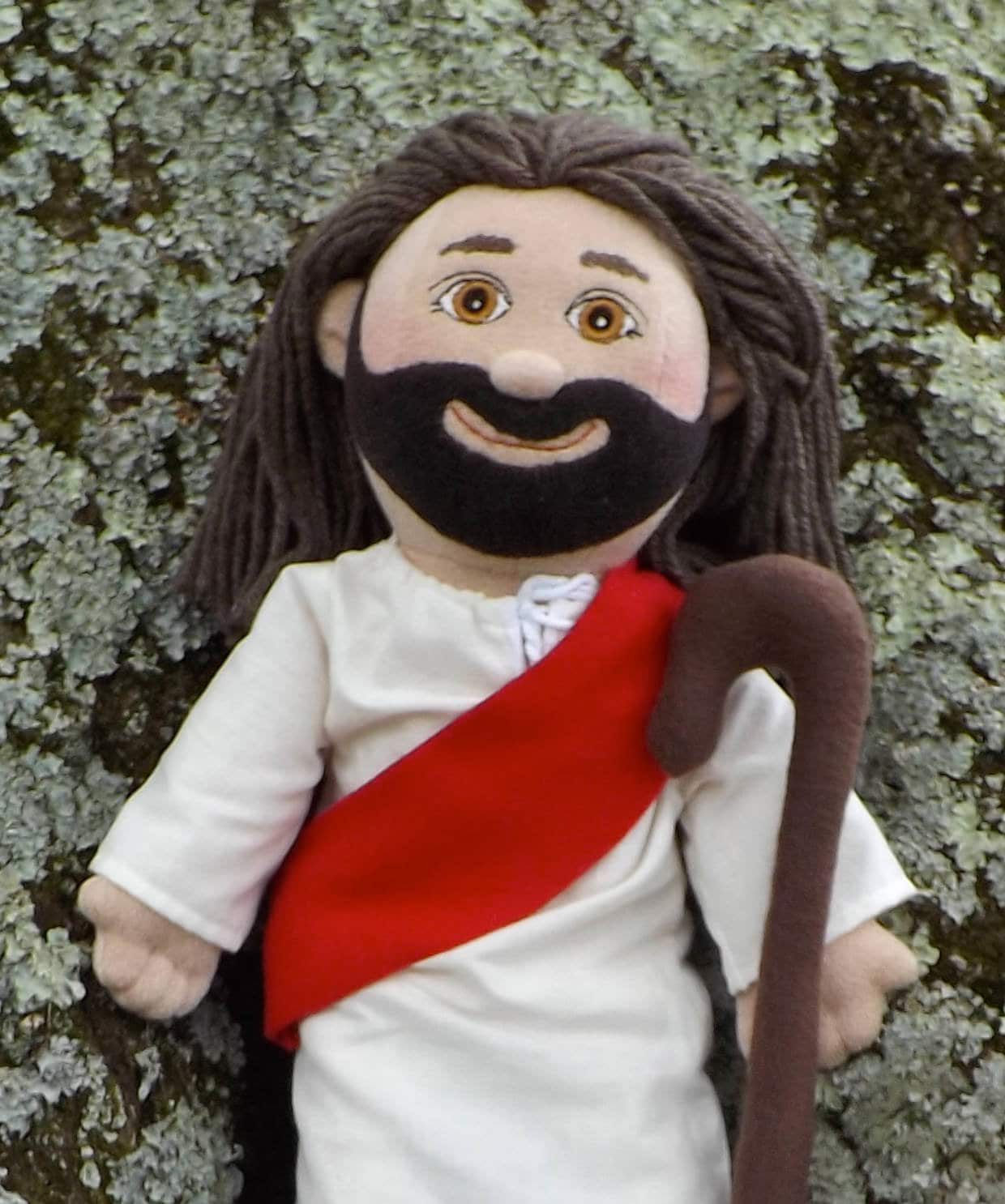 Jesus Doll with StaffUnique Plush Soft Sculpture Rag | Etsy