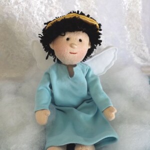 Angel Plushie Handmade 10 inch Guardian AngelAngel GiftAngel Cloth DollsPlush ToysChristian SaintsSpiritual Get Well Present image 2