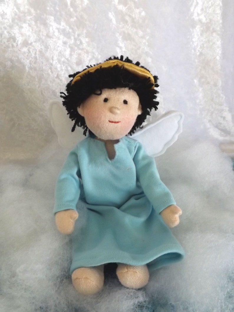 Angel Plushie Handmade 10 inch Guardian AngelAngel GiftAngel Cloth DollsPlush ToysChristian SaintsSpiritual Get Well Present image 2