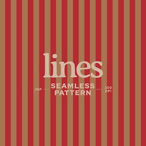 May include: A seamless pattern featuring vertical stripes in alternating shades of red and tan. The text dacoparo appears at the top, with lines SEAMLESS PATTERN in the center, JGP and 300 DPI on the sides, and @DACOPARO at the bottom in white.