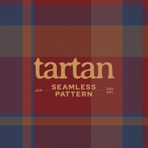 May include: A seamless tartan pattern featuring a grid of deep red, navy blue, and brown lines. The text reads dacoparo, tartan, SEAMLESS PATTERN, JGP, 300 DPI, and @DACOPARO. The design consists of intersecting diagonal and horizontal stripes.