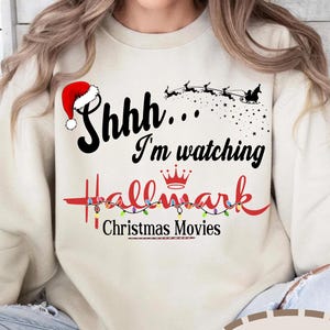 This Is My Movie Watching Sweatshirts, Hallmark Christmas Movies Shirt, Holiday Spirit Shirts, Gift for her, Cute Christmas Shirt, Christmas