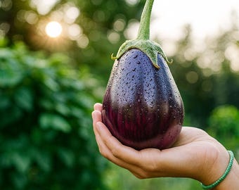 Berenjena Black Beauty (plantas vivas de 12-25 cm de altura / resistentes, más de 60 días)