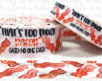 BFS1216 That/'s Too Much Bacon - No One Ever Bacon Stainless Steel Charms