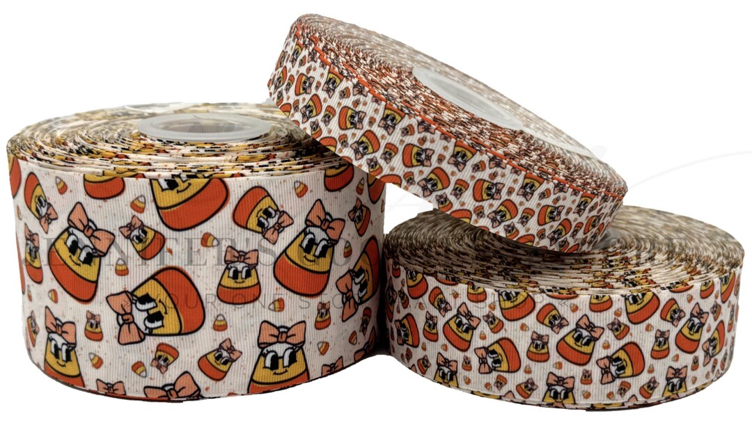 Candy Corn Ribbon, Fall Ribbon, Cute Candy Corn, Holiday Ribbon, Hair ...