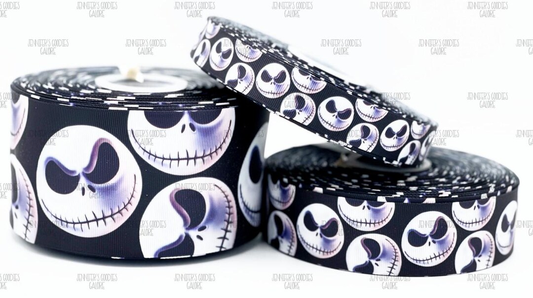 Nightmare Before Christmas Ribbon, Jack Ribbon, Jack Faces Ribbon ...