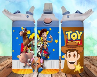 Vaso con boquilla de Toy Story de 355 ml, diseño infantil PNG (descarga digital)