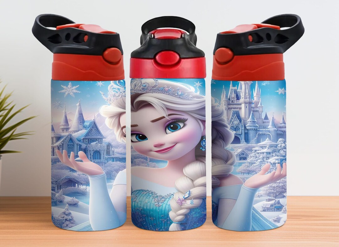 Frozen Cartoon Sippy Cup 12oz Sublimation Design (digital Download) - Etsy