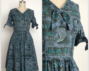 1950s Britanica Paisley Dress | Vintage Sundress