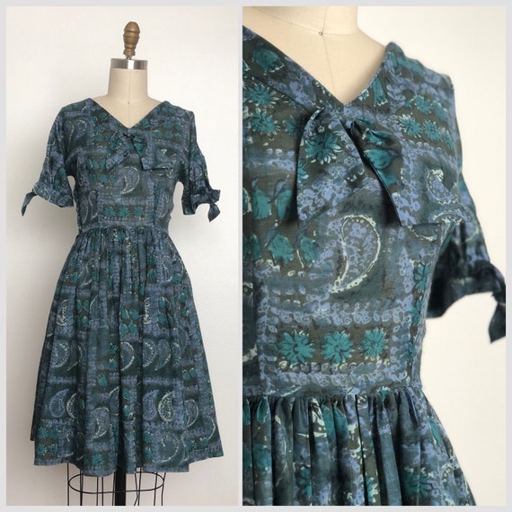 1950s Britanica Paisley Dress | Vintage Sundress - image 1