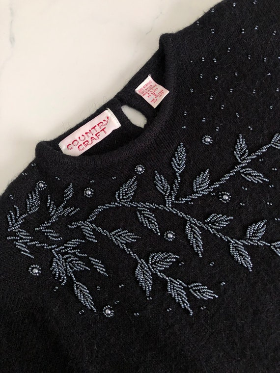 Vintage Beaded Branches Sweater - image 6