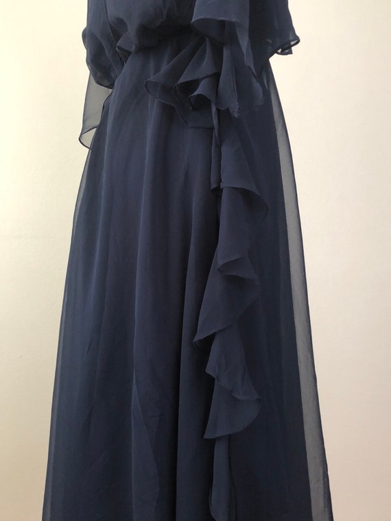 1970s Marino Ruffled Dress - image 8