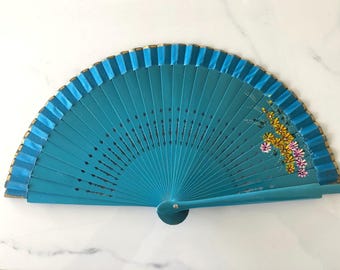 Vintage Flores Hand Fan