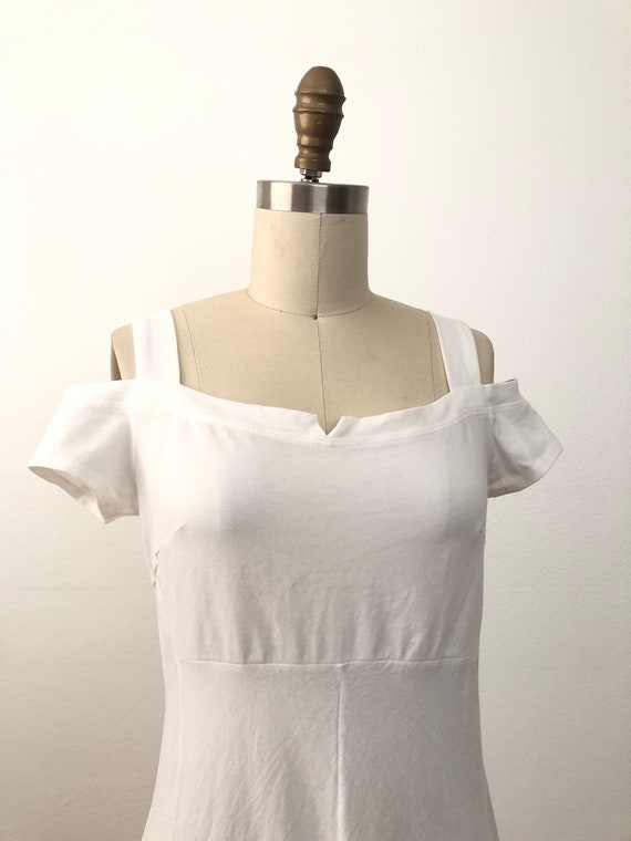 90s Lorena Dress | vintage white sundress - image 7
