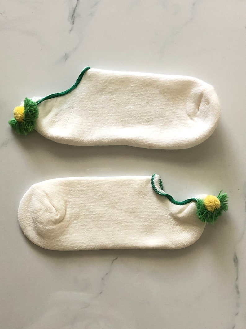1980s Vintage Pom Pom Socks Etsy