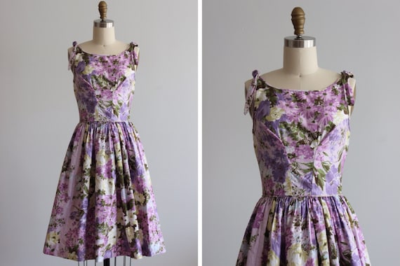 1950s Lilac Valley Dress
