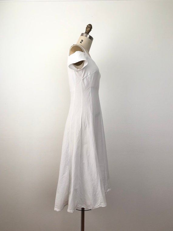 90s Lorena Dress | vintage white sundress - image 5