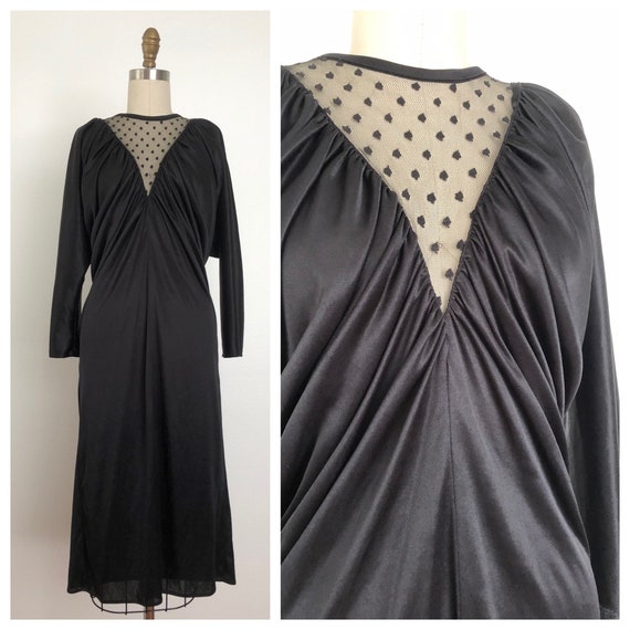 Vintage Pantera Black Dress | Vintage Disco Dress