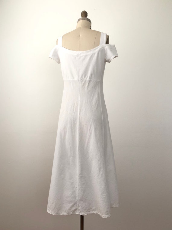 90s Lorena Dress | vintage white sundress - image 6
