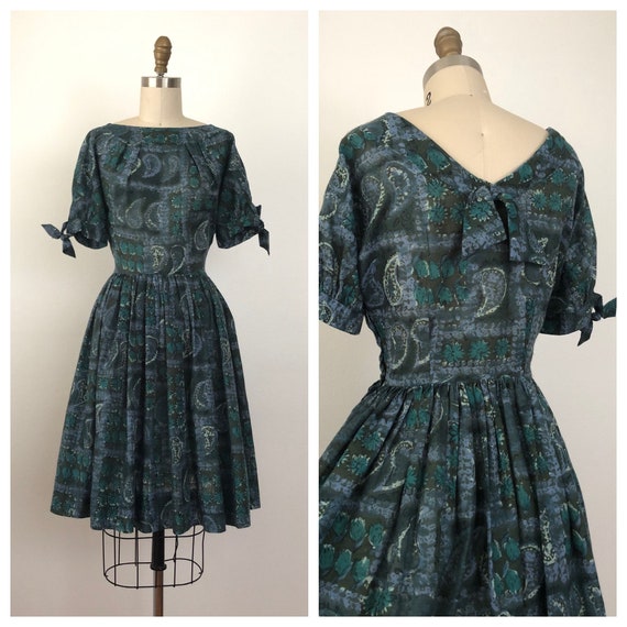 1950s Britanica Paisley Dress